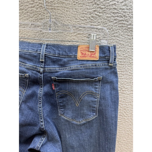 Levis Jeans Womens 14 Medium Blue Denim Classic Bootcut Stretch Western Workwear - Picture 12 of 13